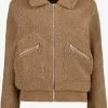 TwoDay Dames Teddy Bomber Jas - Bruin - Maat L