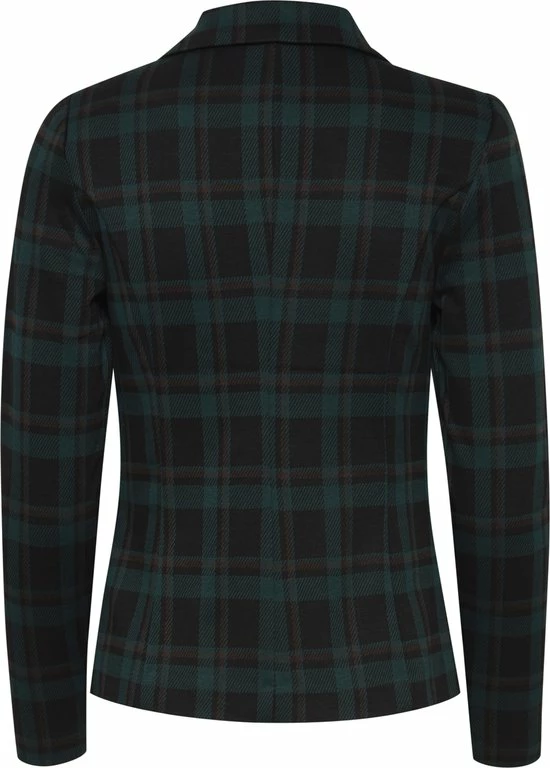 Ichi IHKATE CHECKO BL Dames Blazer - Maat M 4 Ichi IHKATE CHECKO BL Dames Blazer - Maat M - Afbeelding 2