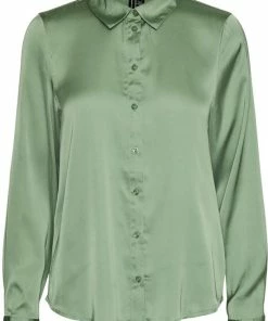 Vero Moda Blouse Vmnoa Ls Shirt Wvn Ga Noos 10274395 Loden Frost Dames Maat - XL