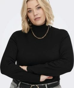 ONLY CARMAKOMA CARVENICE LIFEL/S ROLL PULLOVER KNT Dames Trui - Maat L-50/52 -Exporteren dameskleding winkel 550x770 5