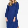 LOLALIZA Trui-jurk - Blauw - Maat XL