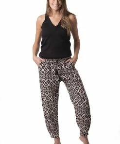 Amantes Dames Yoga Broek - Lounge Broek - Harem Broek - Bedrukt - Maat L