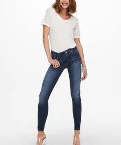 ONLY ONLBLUSH LIFE MID SK DNM REA837 Dames Skinny Jeans - Maat S X L30 -Exporteren dameskleding winkel 550x779