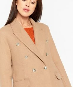LOLALIZA Lange Jas - Camel - Maat 42 9 LOLALIZA Lange Jas - Camel - Maat 42 -Exporteren dameskleding winkel 550x780 3