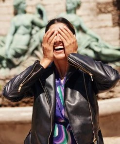 LOLALIZA Veste Biker Met Lederlook - Zwart - Maat 42 9 LOLALIZA Veste Biker Met Lederlook - Zwart - Maat 42 -Exporteren dameskleding winkel 550x780 31