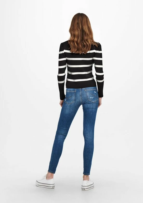 Only Trui Onlsally L/s Puff Pullover Knt Noos 15251029 Black/w. Cloud D Dames Maat - M 5 Only Trui Onlsally L/s Puff Pullover Knt Noos 15251029 Black/w. Cloud D Dames Maat - M - Afbeelding 3