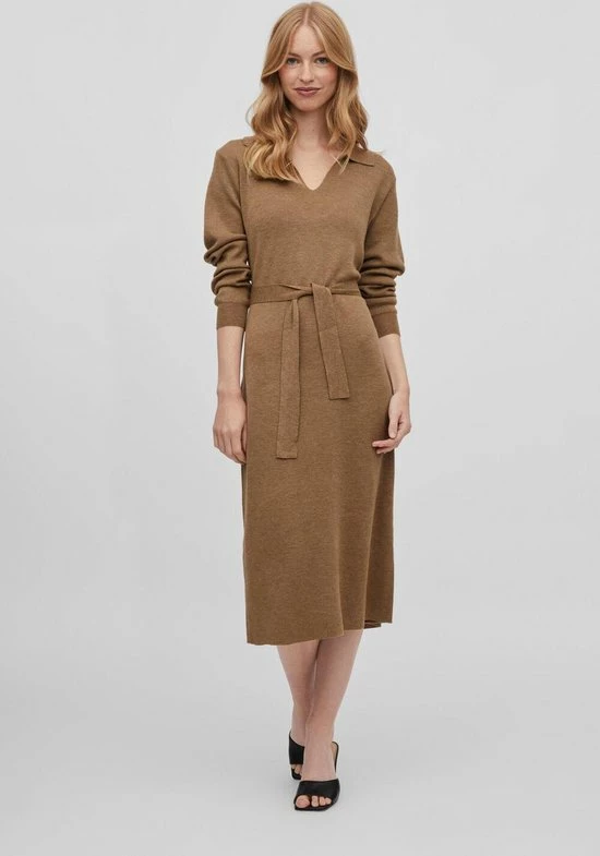 VILA VIMARLA COLLAR L/S KNIT DRESS Dames Jurk - Maat M 9 VILA VIMARLA COLLAR L/S KNIT DRESS Dames Jurk - Maat M - Afbeelding 7