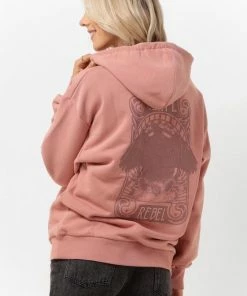 Colourful Rebel Art Eagle Hoodie Roze Dames - Oversized Fit - Polyester - XS -Exporteren dameskleding winkel 550x785 33