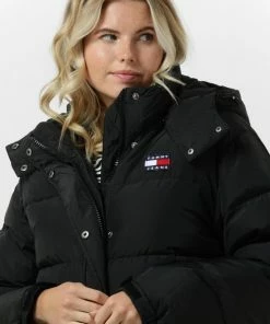 Tommy Jeans - Dames Jas Winter Alaska Long Puffer Jacket - Zwart - Maat M -Exporteren dameskleding winkel 550x785 6