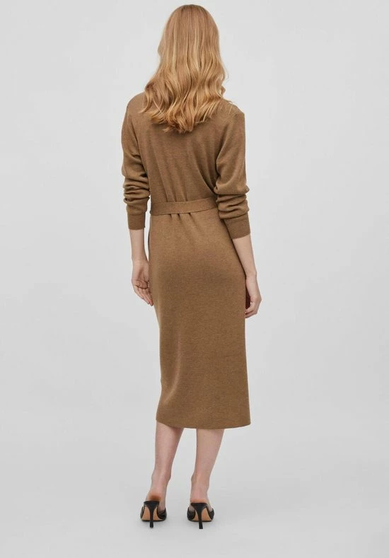 VILA VIMARLA COLLAR L/S KNIT DRESS Dames Jurk - Maat M 7 VILA VIMARLA COLLAR L/S KNIT DRESS Dames Jurk - Maat M - Afbeelding 5
