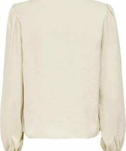 Jacqueline De Yong Blouse Jdymarni L/s Bow Top Wvn 15241980 Cloud Dancer Dames Maat - W42 -Exporteren dameskleding winkel 550x790