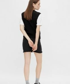 Pieces Dames Top - Gebreide Spencer - Zwart - Maat L -Exporteren dameskleding winkel 550x791 5