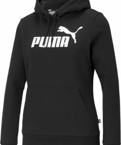 PUMA Ess Logo Hoodie Fl Dames Trui - Maat XL
