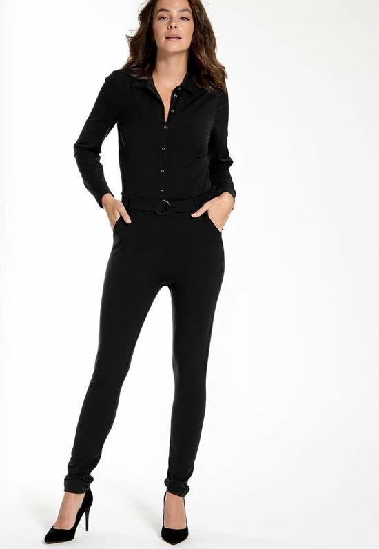 Zwarte Jumpsuit Van Je M'appelle - Dames - Travelstof - Maat 2XL - 2 Maten Beschikbaar 4 Zwarte Jumpsuit Van Je M'appelle - Dames - Travelstof - Maat 2XL - 2 Maten Beschikbaar - Afbeelding 2