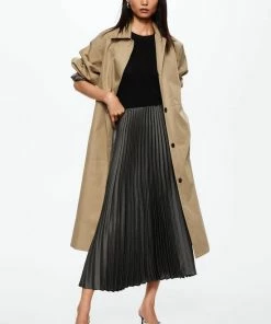 Mango Rok Satijnen Plisserok 37095906 92 Dames Maat - XXL -Exporteren dameskleding winkel 550x798 1