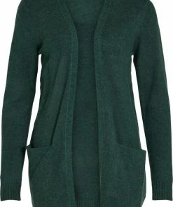 Vila Dames Vest - Donkergroen - Maat XS