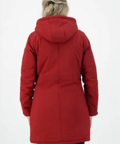 Kjelvik Dames Softshell Parka - Winterparka Softshell - Chanela - Rood - Maat 48 -Exporteren dameskleding winkel 550x799 7