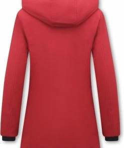 Matogla Dames Winterjas Parka - Slim Fit - Rood -Exporteren dameskleding winkel 550x800 2