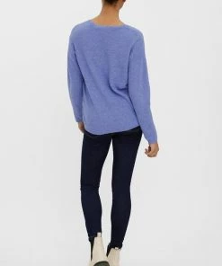 VERO MODA VMCREWLEFILE LS V-NECK BLOUSE NOOS Dames Trui - Maat XXL -Exporteren dameskleding winkel 550x801 2
