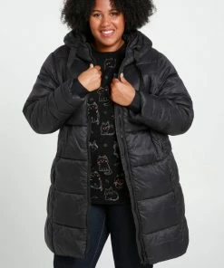 Paprika Lange, Effen Donsjas Met Kap -Exporteren dameskleding winkel 550x801 8