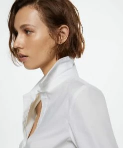 Mango Blouse Katoenen Basic Overhemd 37092504 02 Dames Maat - S -Exporteren dameskleding winkel 550x802 4