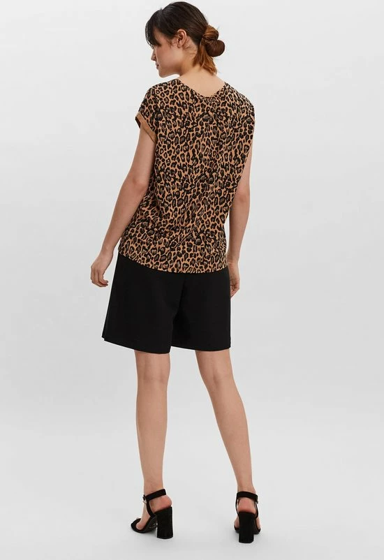 VERO MODA VMAVA PLAIN SS TOP MULTI AOP NOOS GA Dames - Maat S 6 VERO MODA VMAVA PLAIN SS TOP MULTI AOP NOOS GA Dames - Maat S - Afbeelding 4