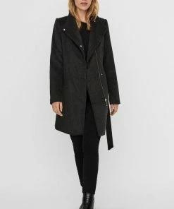 VERO MODA VMTWODOPE BELT 3/4 WOOL JACKET GA NOOS Dames Jas - Maat S -Exporteren dameskleding winkel 550x803 3