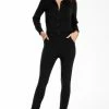 Zwarte Jumpsuit Van Je M'appelle - Dames - Travelstof - Maat 2XL - 2 Maten Beschikbaar