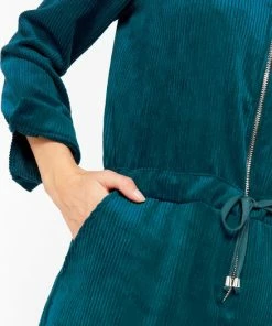 LOLALIZA Corduroy Boiler Suit - Groenblauw - Maat 42 -Exporteren dameskleding winkel 550x805 7