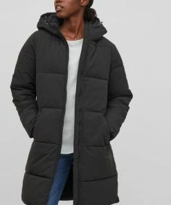 Vila VITRUST LONG JACKET/3 Dames Jas Black - Maat 38 -Exporteren dameskleding winkel 550x809 6