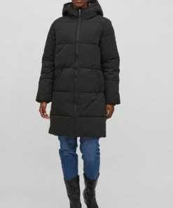 Vila VITRUST LONG JACKET/3 Dames Jas Black - Maat 38 -Exporteren dameskleding winkel 550x810 7