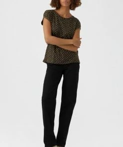 VERO MODA Aware VMAVA PLAIN SS TOP MULTI AOP NOOS GA Dames Tshirt - Maat M -Exporteren dameskleding winkel 550x812 2