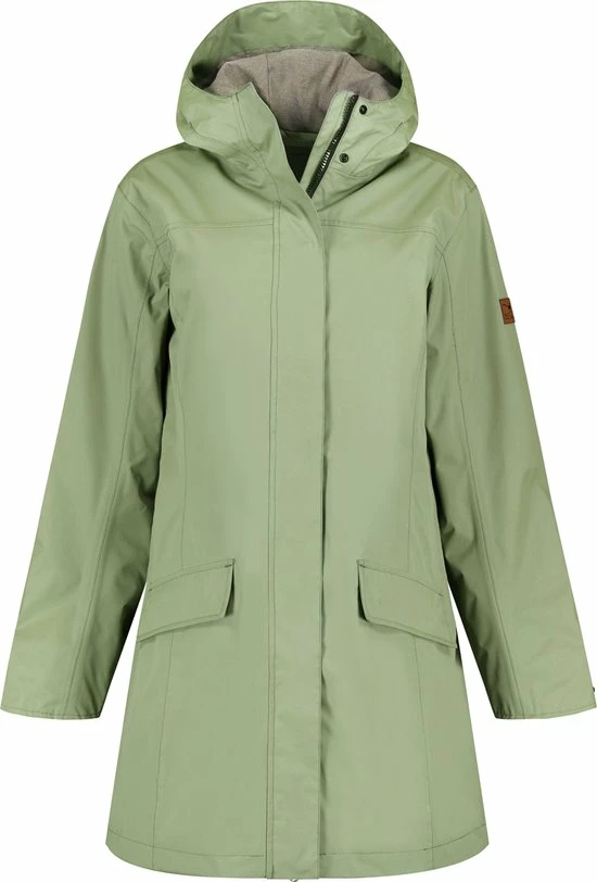 MGO Leisure Wear MGO Fire Jack - Regenjas Dames - Waterdichte Parka - Groen - Maat M 9 MGO Leisure Wear MGO Fire Jack - Regenjas Dames - Waterdichte Parka - Groen - Maat M - Afbeelding 7