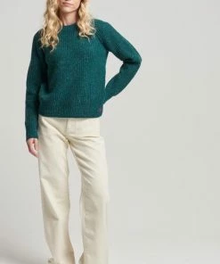 Superdry Tweed Rib Crew Trui Vrouwen - Maat 40-42 -Exporteren dameskleding winkel 550x812 6