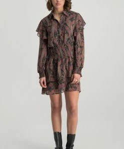 Colourful Rebel Zina Jurk Roze Dames - Basic Fit - Polyester - S -Exporteren dameskleding winkel 550x812 7