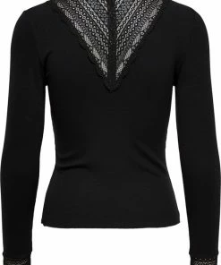 ONLY ONLTILDE L/S HIGH NECK LACE TOP JRS NOOS Dames Top - Maat XS -Exporteren dameskleding winkel 550x813