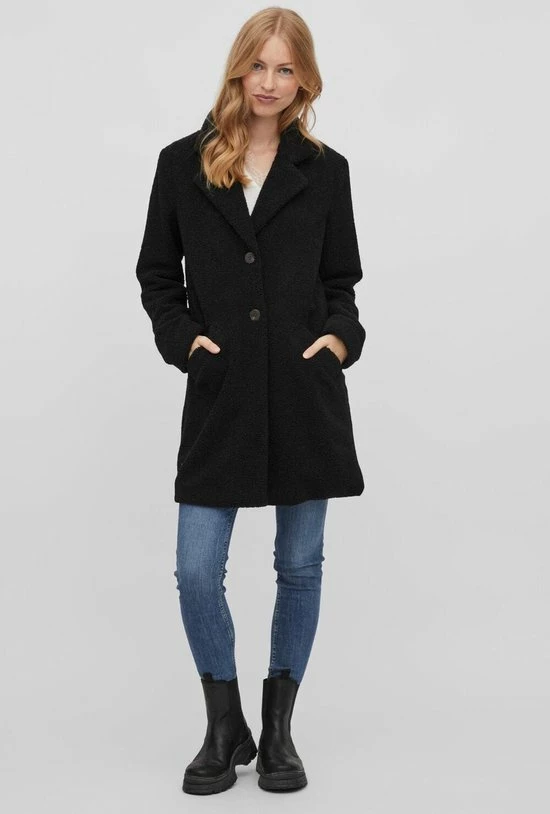 Vila Jas Viliosi Teddy Coat/su - Fav 14061532 Black Dames Maat - 40 6 Vila Jas Viliosi Teddy Coat/su - Fav 14061532 Black Dames Maat - 40 - Afbeelding 4