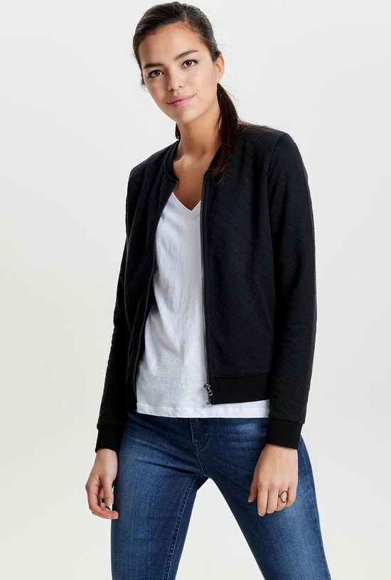 ONLY ONLJOYCE L/S BOMBER SWT Dames Vest- Maat L 10 ONLY ONLJOYCE L/S BOMBER SWT Dames Vest- Maat L - Afbeelding 8