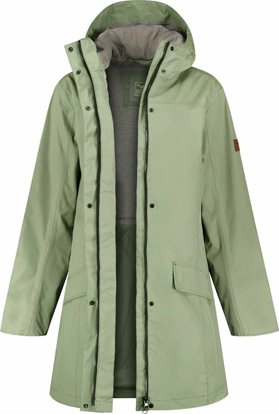 MGO Leisure Wear MGO Fire Jack - Regenjas Dames - Waterdichte Parka - Groen - Maat M 3 MGO Leisure Wear MGO Fire Jack - Regenjas Dames - Waterdichte Parka - Groen - Maat M