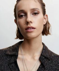 Mango Blouse Blouse Met Metaalgaren 37029017 Co Dames Maat - XXL -Exporteren dameskleding winkel 550x817 12