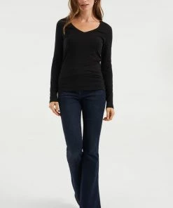 WE Fashion Dames Biologisch Katoen Shirt - Maat L -Exporteren dameskleding winkel 550x818 4