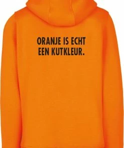 Merkloos Hoodie - WK Oranje Is Echt Een Kutkleur - SoBAD. - Oranje Hoodie Dames - Oranje Hoodie Heren - Oranje Sweater Nederlands Elftal - WK Voetbal 2022 Hoodie - WK Voetbal 2022 Kleding - Nederlands Elftal Voetbal Trui - Koningsdag