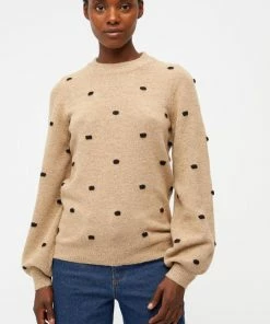 OBJECT OBJEVE NONSIA L/S PULLOVER AOP NOOS Dames Trui - Maat M -Exporteren dameskleding winkel 550x819 3