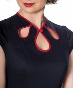 Dancing Days Flare Jurk -M- CHRISTMAS COCKTAILS Blauw -Exporteren dameskleding winkel 550x819 5