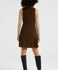 WE Fashion Dames Jurk Met Pied-de-poule Dessin -Exporteren dameskleding winkel 550x820 15