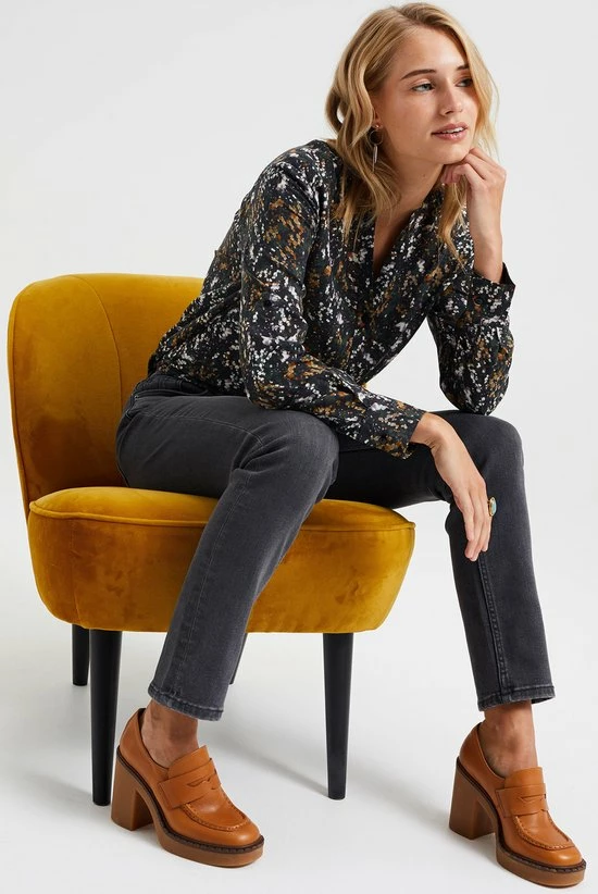 WE Fashion Dames Blouse Met Dessin 6 WE Fashion Dames Blouse Met Dessin - Afbeelding 4