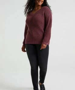 WE Fashion Dames Grofgebreide Trui - Curve -Exporteren dameskleding winkel 550x822 21