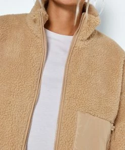 NOISY MAY NMKIAN L/S TEDDY JACKET S* Dames Jas - Maat L -Exporteren dameskleding winkel 550x823 15