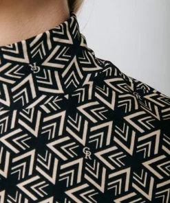 Colourful Rebel Neyo CR Geometric Peached Turtleneck Top - Maat M -Exporteren dameskleding winkel 550x824 104