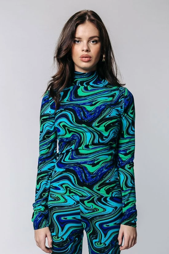 Colourful Rebel Neyo T-shirt Multicolor Dames - Polyester - S 3 Colourful Rebel Neyo T-shirt Multicolor Dames - Polyester - S